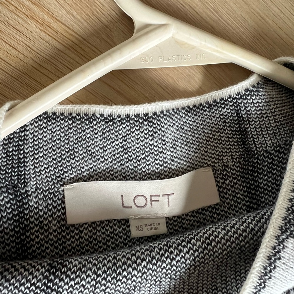 Loft Windowpane Sweater - image 2